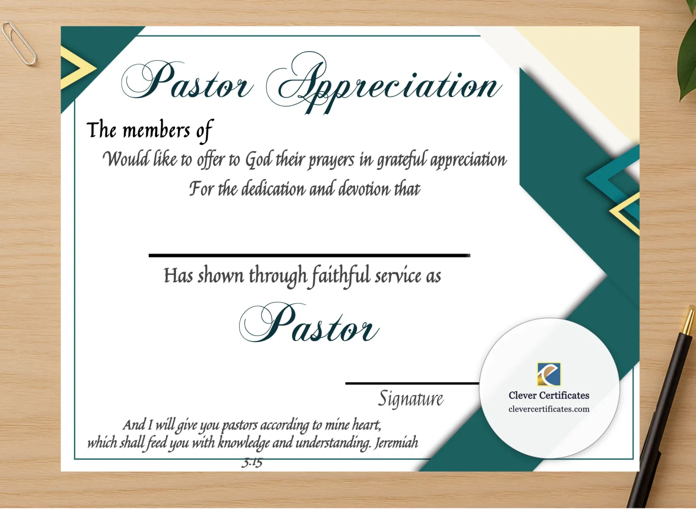 Professional preview of Printable Ordination Certificate certificate on high-quality stationery paper, ideal for showcasing the final look.