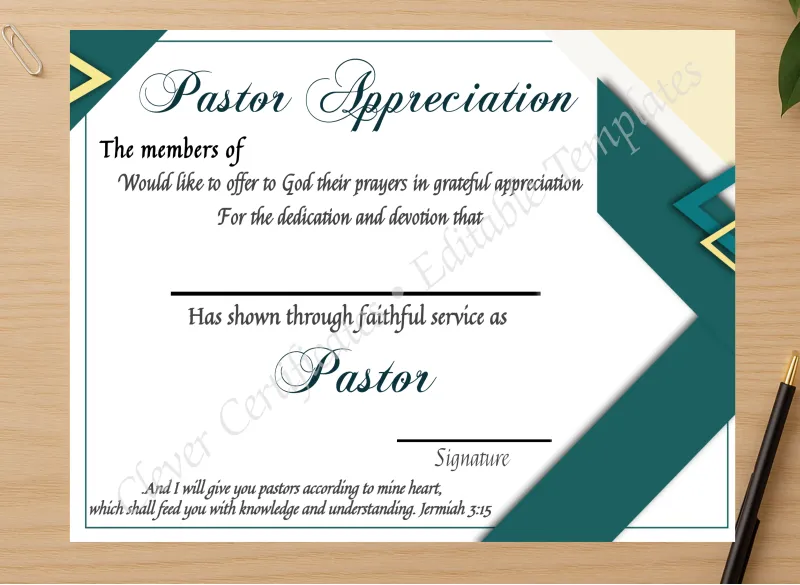 Professional preview of Printable Ordination Certificate certificate on high-quality stationery paper, ideal for showcasing the final look.