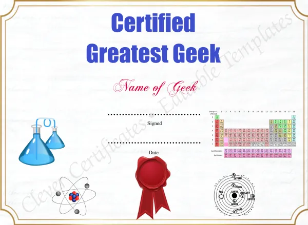 Greatest Geek Award
