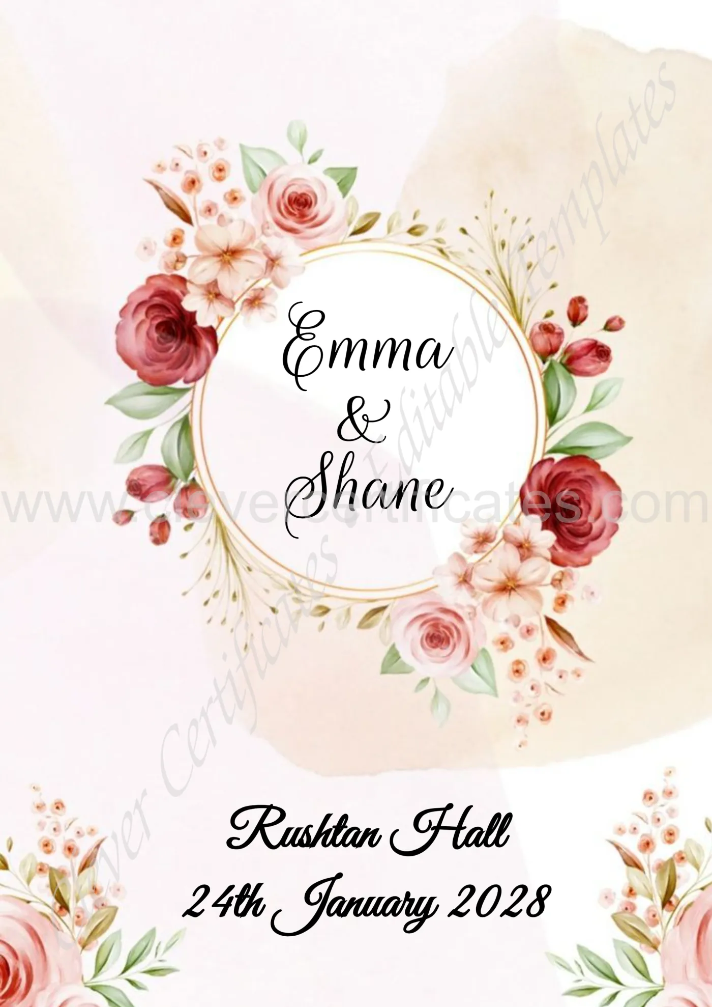 Invitation Cards Template — Certificate Template Preview