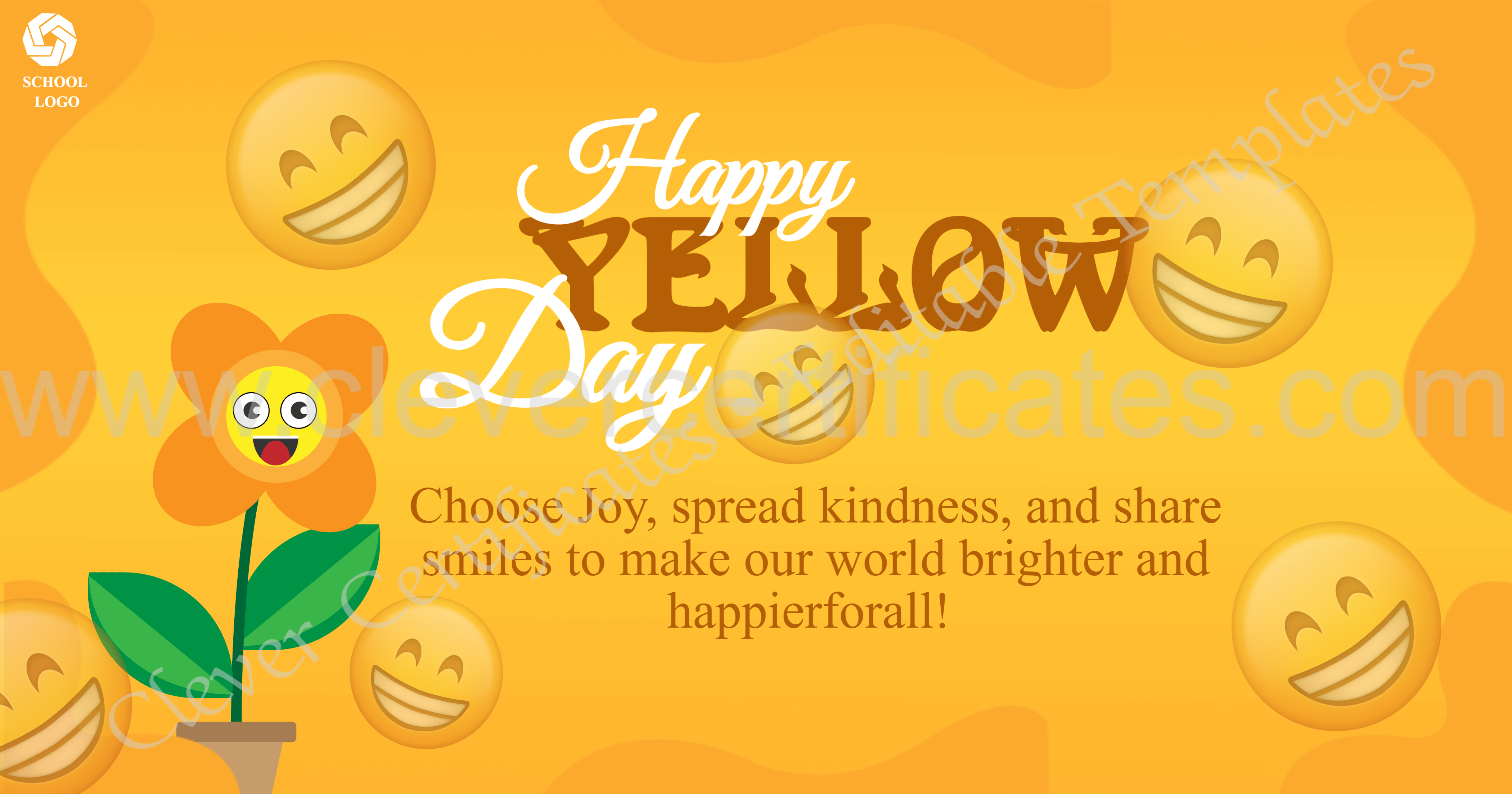 Edible Yellow Day facebook post — Certificate Template Preview