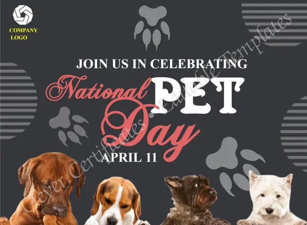 National Pet Day instagram Post