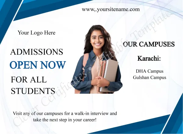 Editable Admissions Open Template