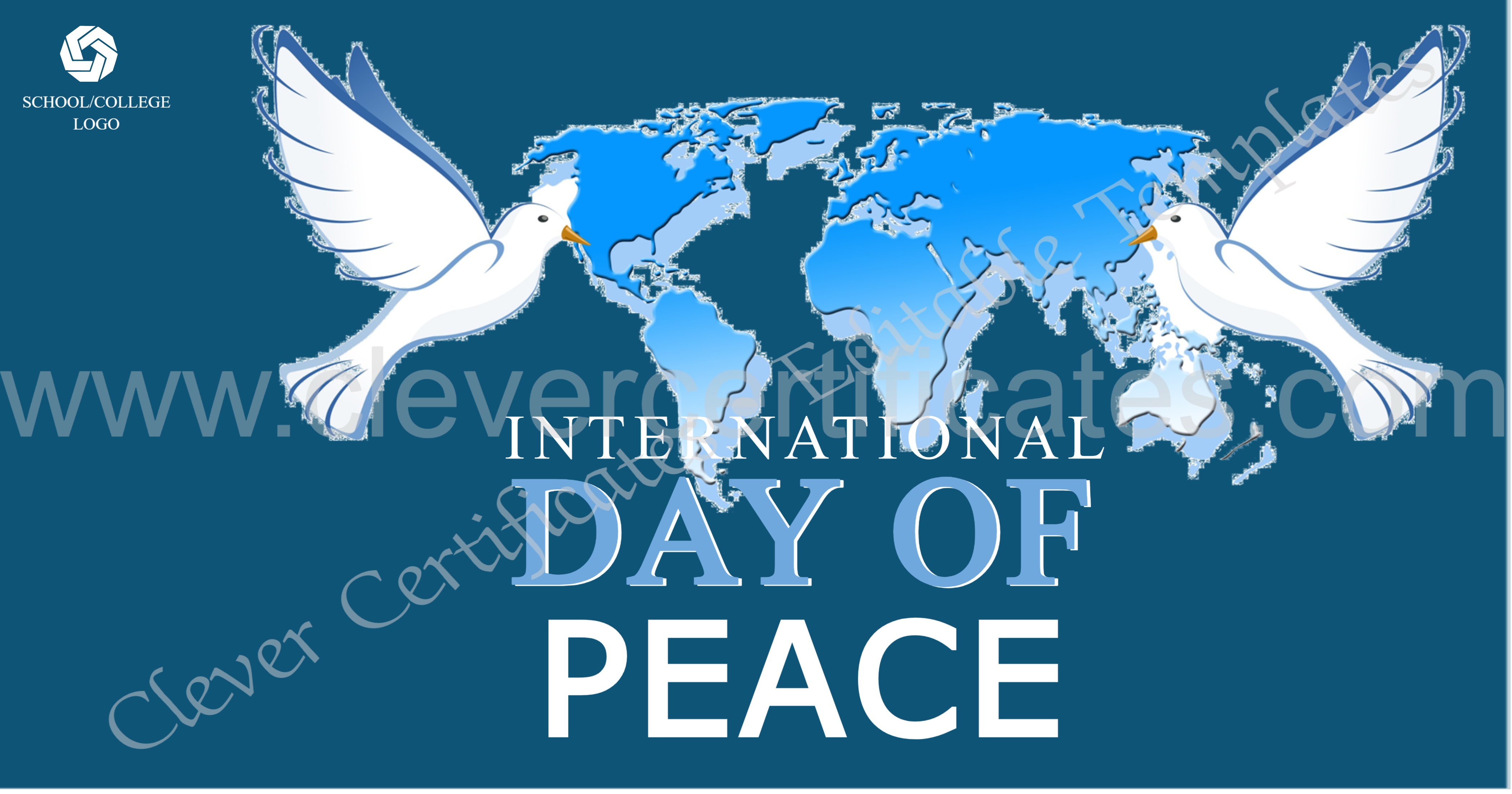 Editable International Day Of Peace Facebook Post — Certificate Template Preview