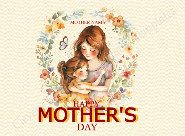 Mother Young Daughter Clipart