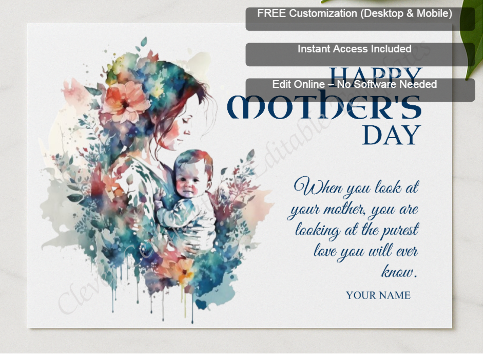 Framed preview featuring Free Editor badge stack for Mother Baby Boy Clipart