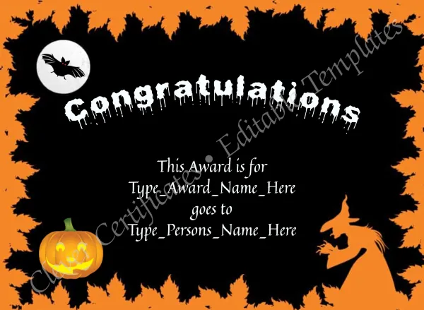 Halloween Congratulations