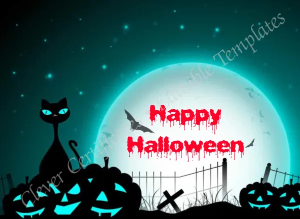 Happy Halloween Certificate