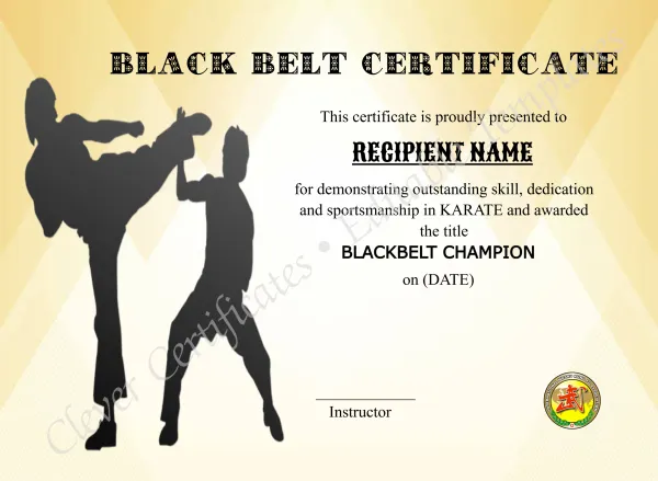 Elegant Blackbelt Award