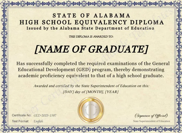 Alabama High School Equivalency Certificate