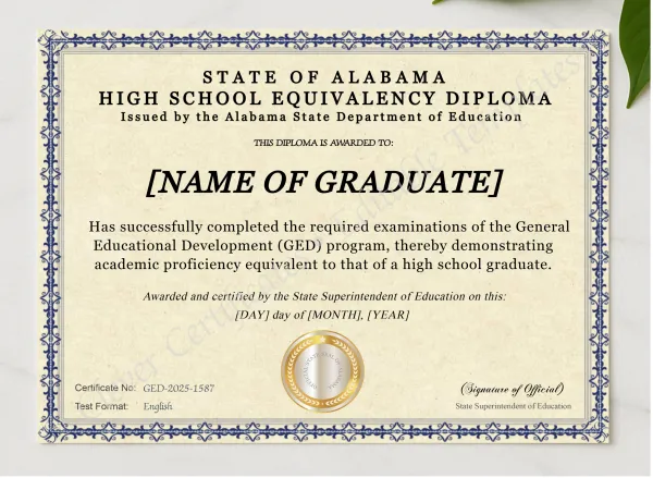 Alabama Ged presented in a sleek wooden frame, elegantly arranged on a stylish table.