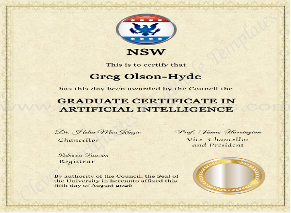 New South Wales High School Equivalency & HSC Certificate Templates