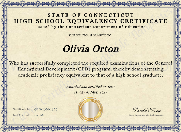 Connecticut High School Equivalency Certificate