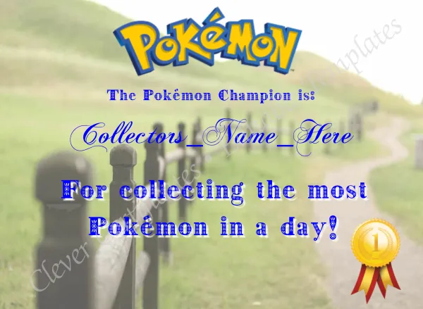 Pokemon Go Champion Award