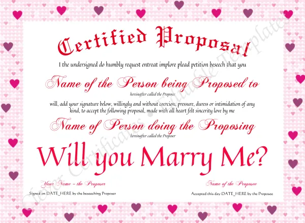 Certified Proposal