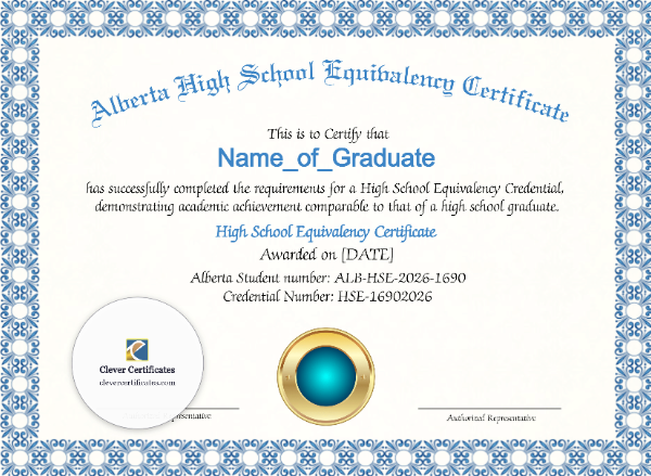 Alberta High School Equivalency Diploma – Landscape
