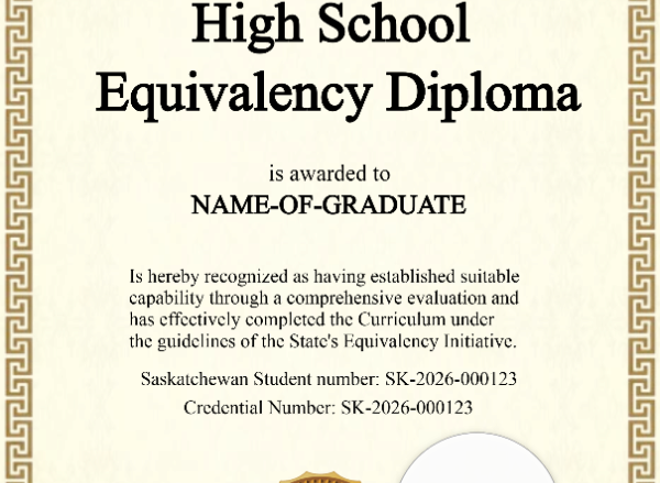 Saskatchewan High School Equivalency Diploma – Portrait