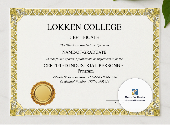 Printable Alberta High School Equivalency Diploma Landscape presented in a sleek wooden frame, elegantly arranged on a stylish table.