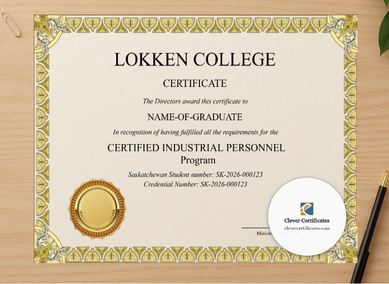 Professional preview of Editable Saskatchewan High School Equivalency Diploma Landscape certificate on high-quality stationery paper, ideal for showcasing the final look.