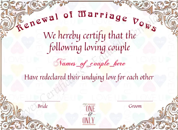 Renewal Of Marriage Vows 2 