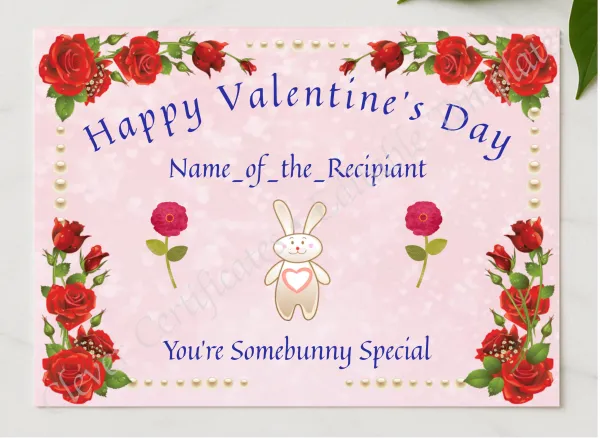 Somebunny Special Award presented in a sleek wooden frame, elegantly arranged on a stylish table.