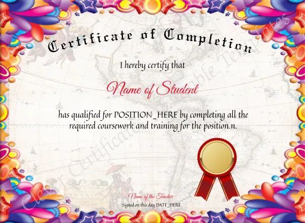 Certificate Of Completion 2