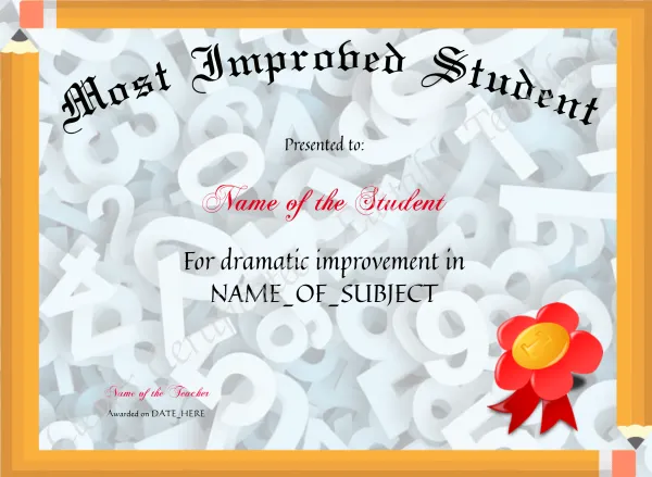 Most Improved Student Award