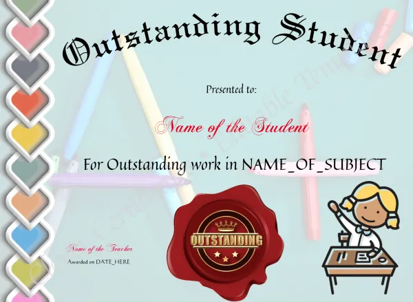 Outstanding Student Award