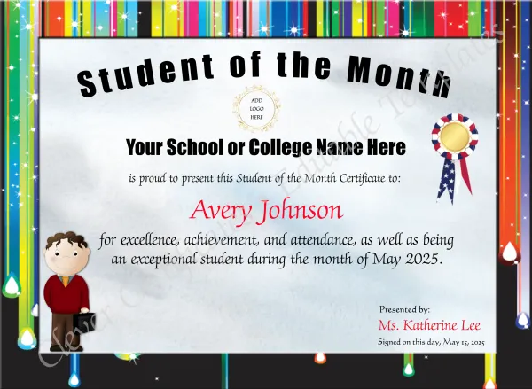Student Of The Month Award