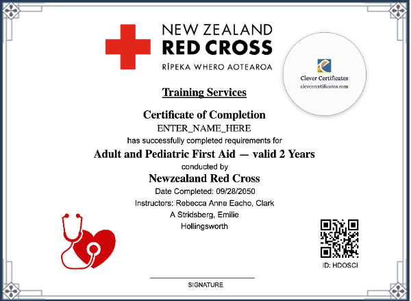 Workplace First Aid Certificate Landscape