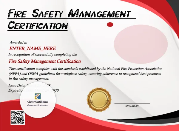 Fire Warden Certificate