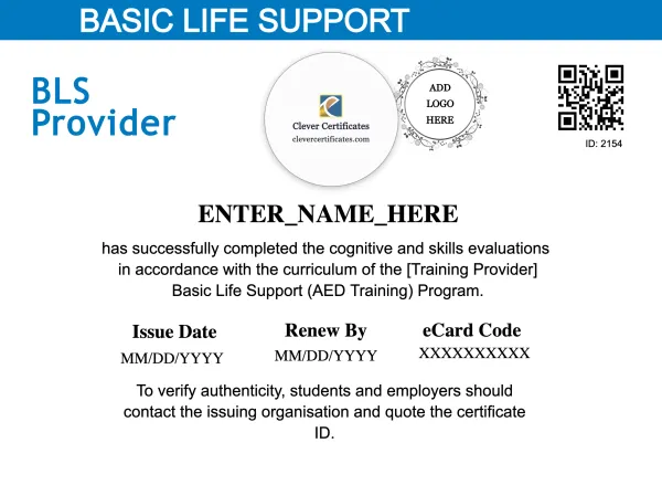 AED Training Certificate