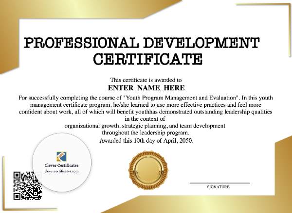 Professional Development Certificate