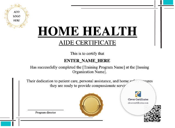 Home Health Aide Training Certificate