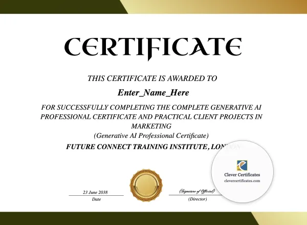 Free Generative AI Professional Certificate
