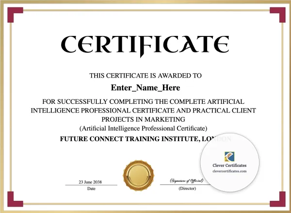 Free Artificial Intelligence Professional Certificate