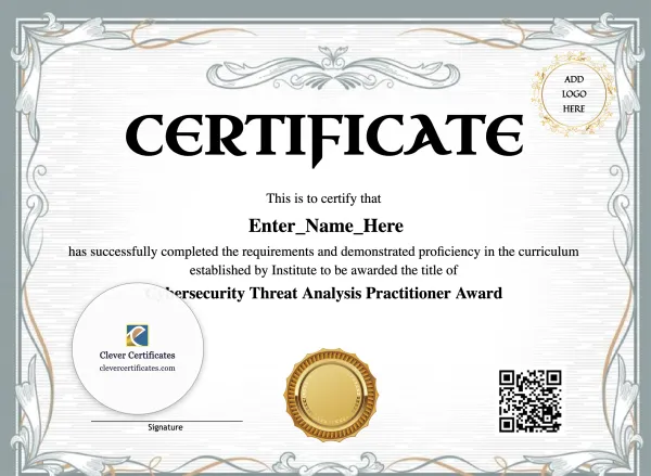 Free Cybersecurity Threat Analysis Practitioner Award