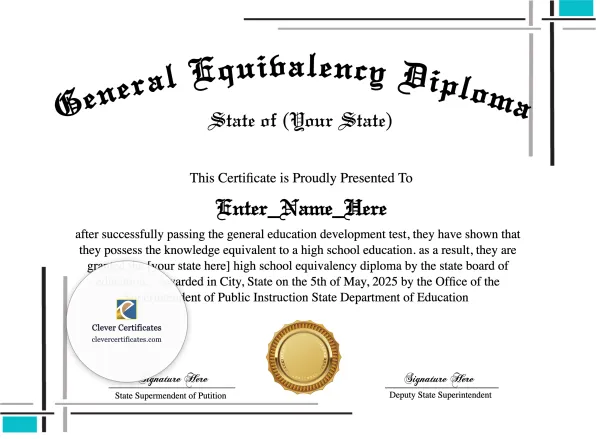 Free GED Honors Certificate