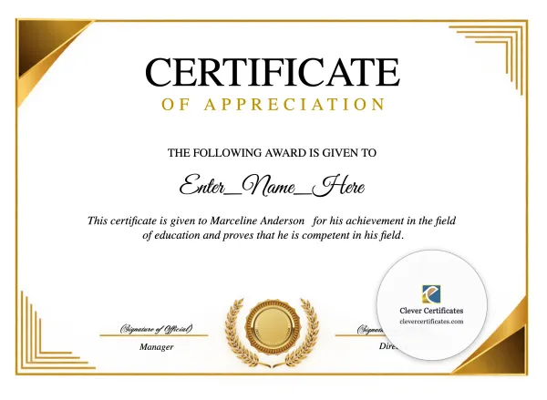 Free Employee Appreciation Certificate