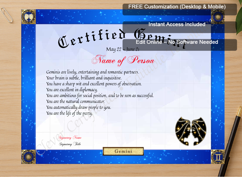Zoomed preview with Free Editor badge stack for Certified Gemini Award
