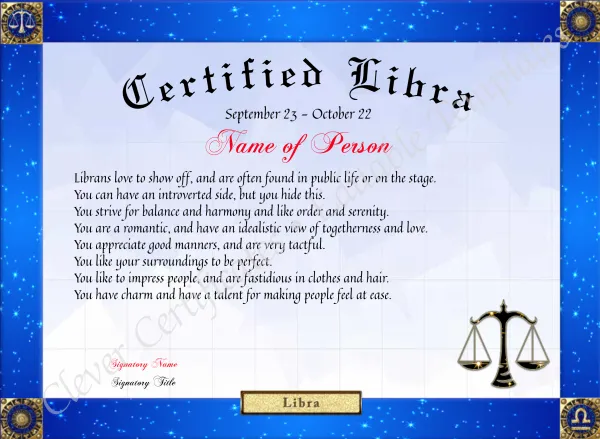 Certified Libra Award