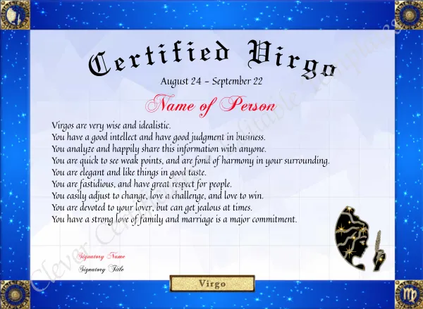 Certified Virgo Award