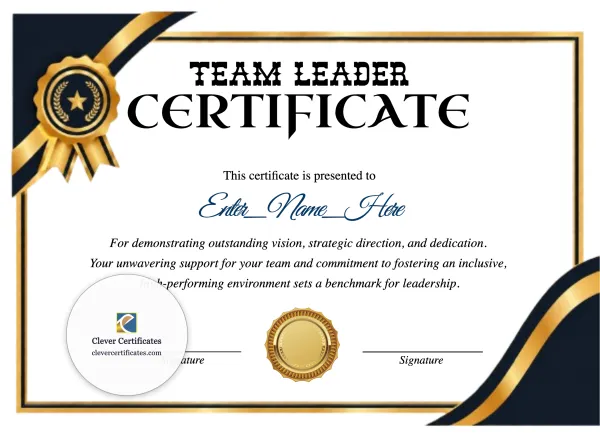 Free Team Leadership Award