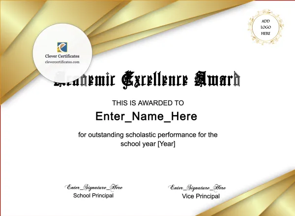 Free Academic Excellence Award