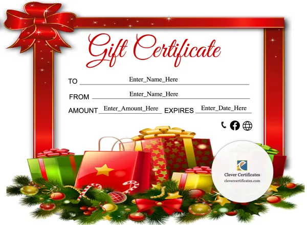 Free Christmas Gift Certificate