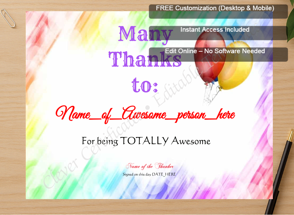 Zoomed preview with Free Editor badge stack for Totally Awesome