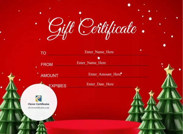 Free Holiday Gift Certificate