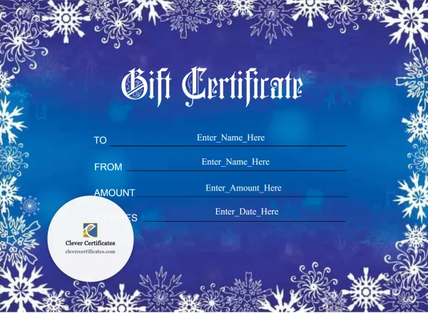 Free Christmas Gift Voucher