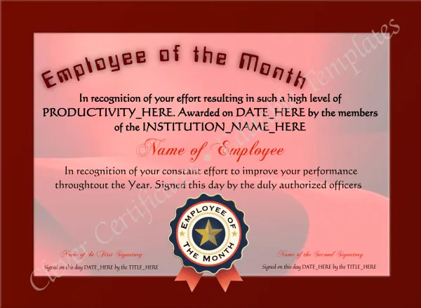 Employee Of The Month 3