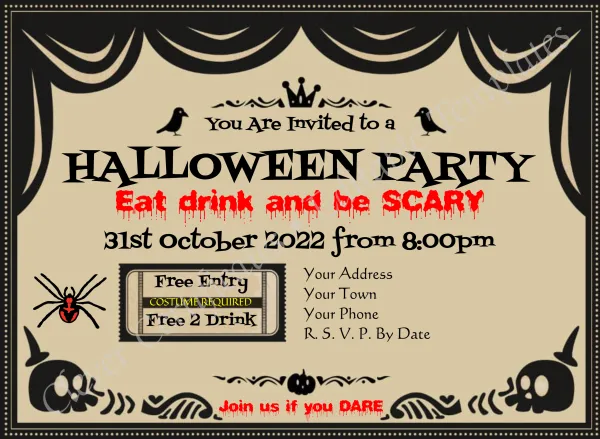 Halloween Party Invitation 2
